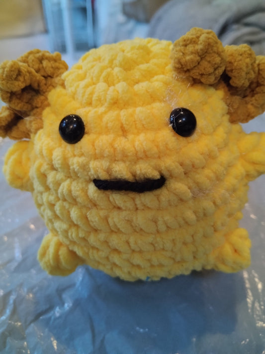 Crocheted chunky mini axolotls - VerHagens Craft