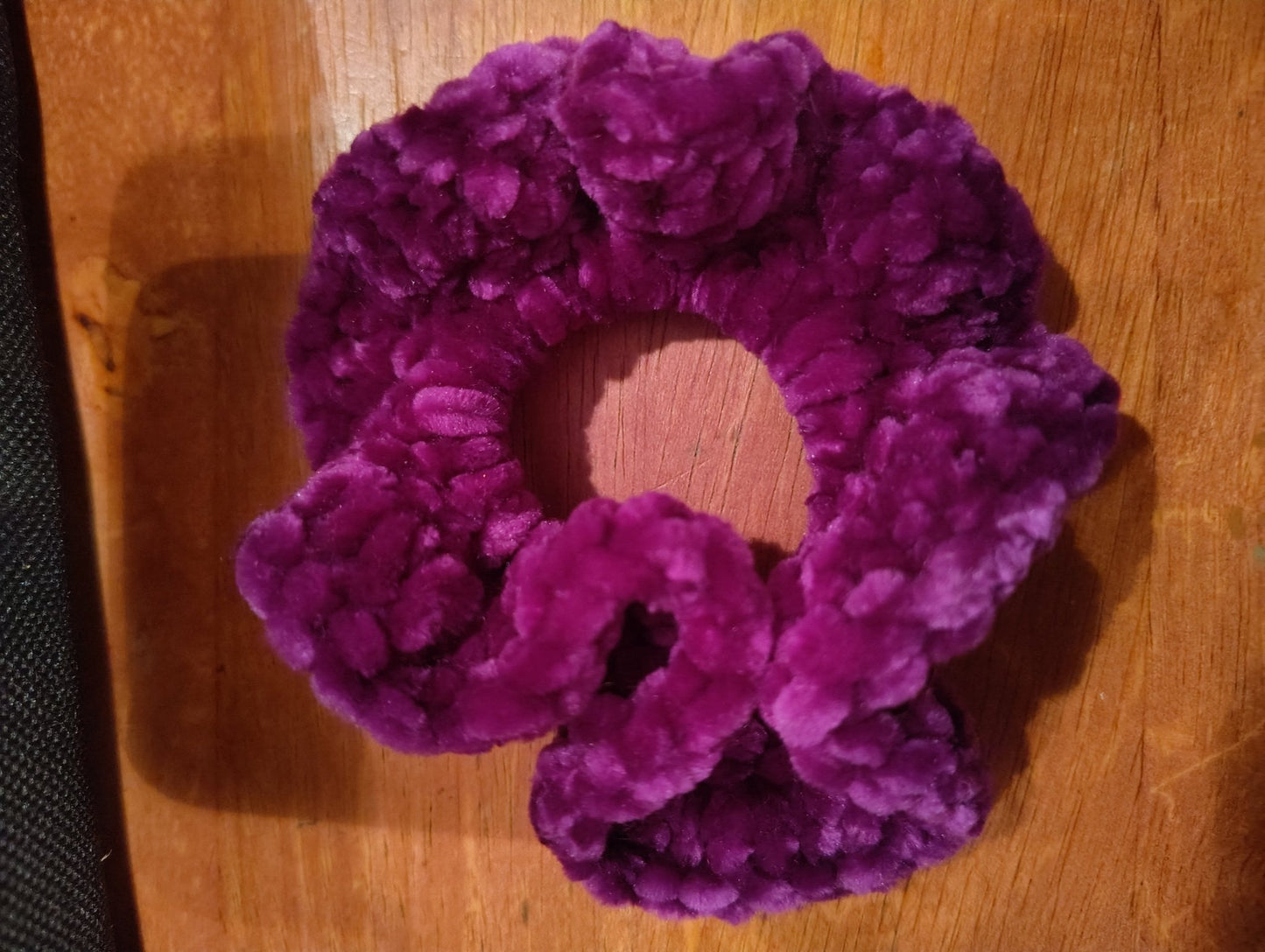 Crocheted velvet scrunchies - VerHagens Craft