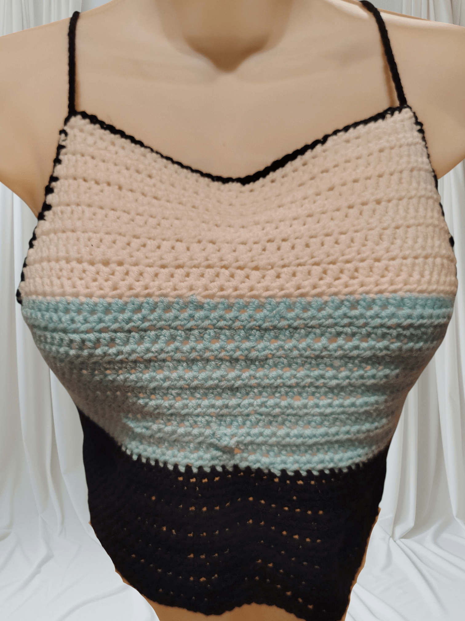 Crochet double stitch halter top - VerHagens Craft