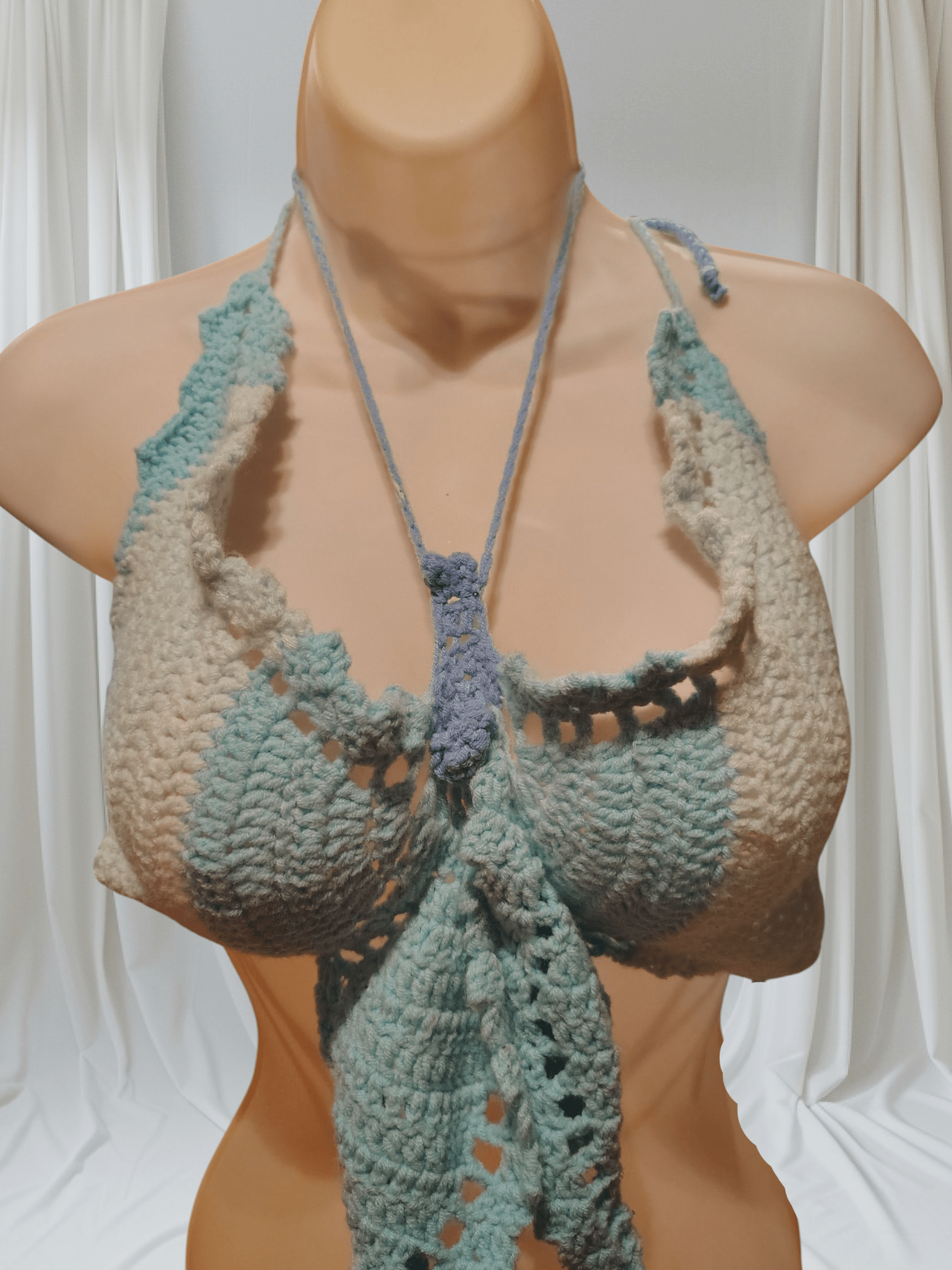 Crocheted double stitch butterfly top - VerHagens Craft