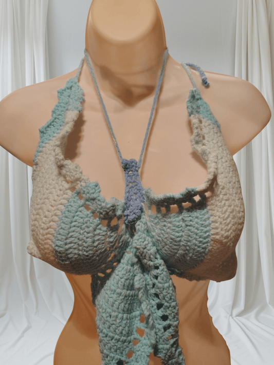 Crocheted double stitch butterfly top - VerHagens Craft