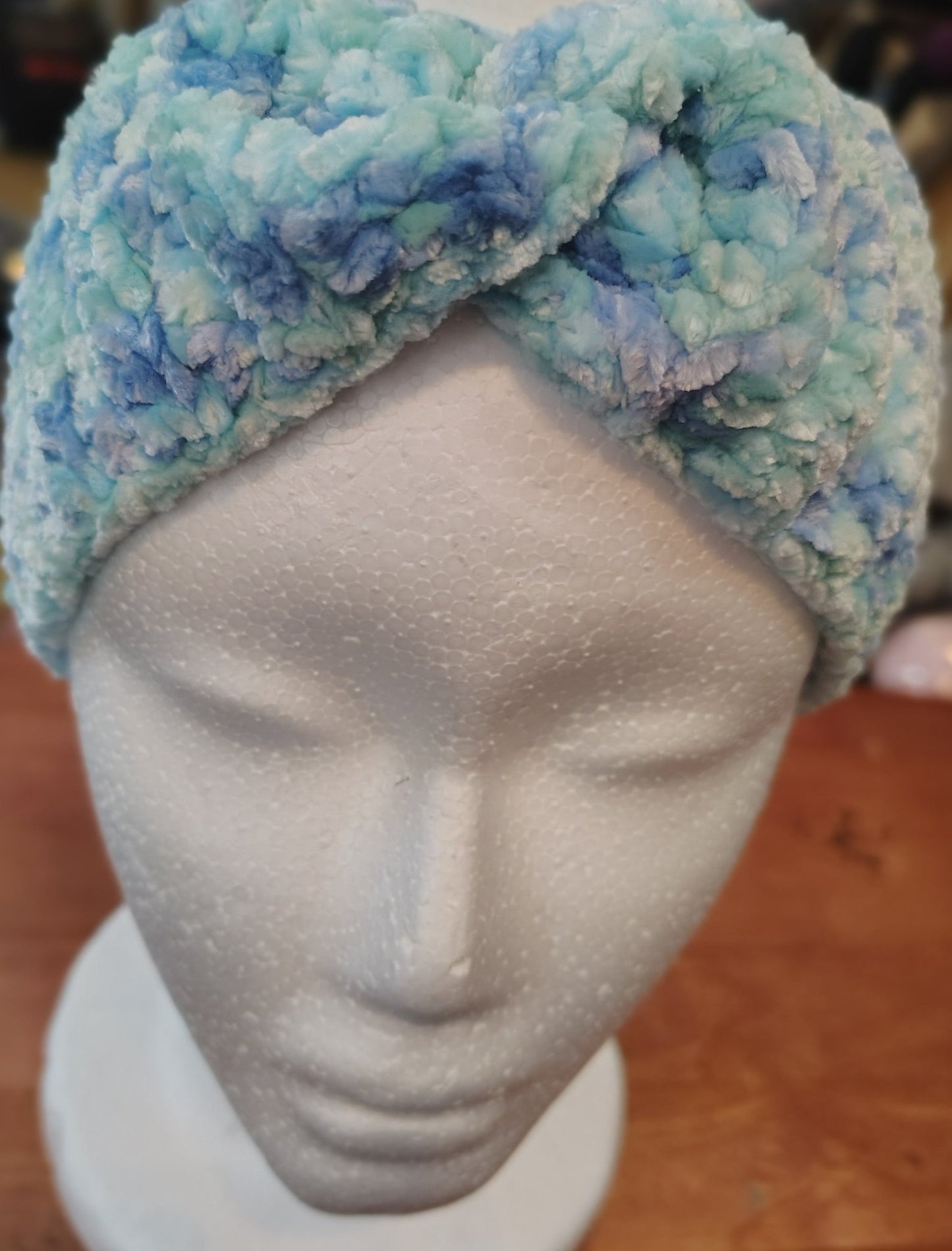 Crochet velvet ear warmers - VerHagens Craft