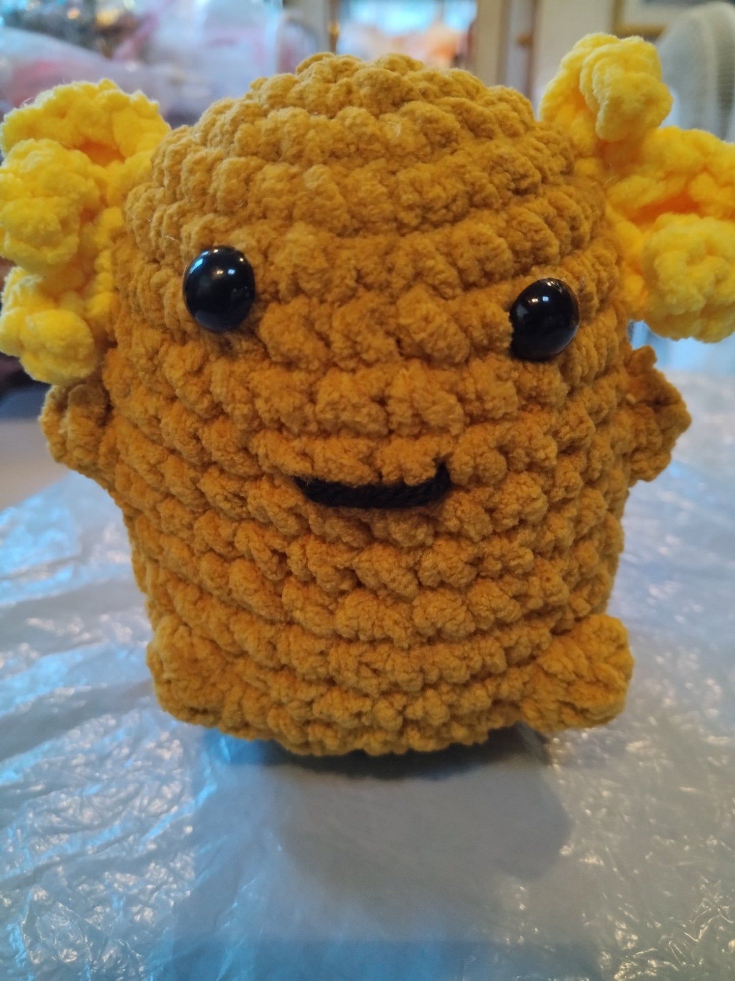 Crocheted chunky mini axolotls - VerHagens Craft