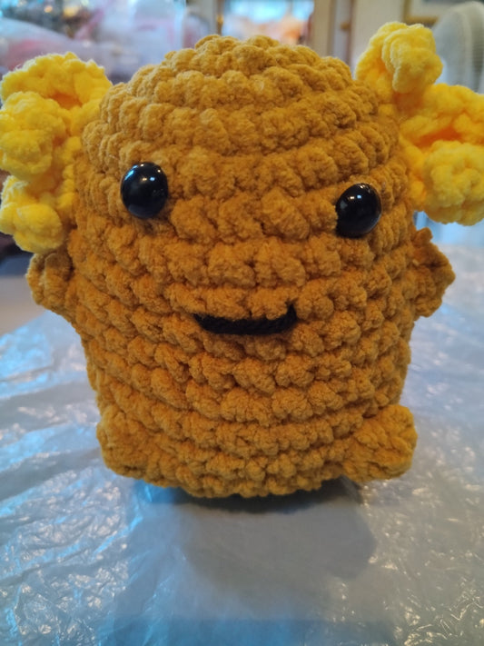 Crocheted chunky mini axolotls - VerHagens Craft