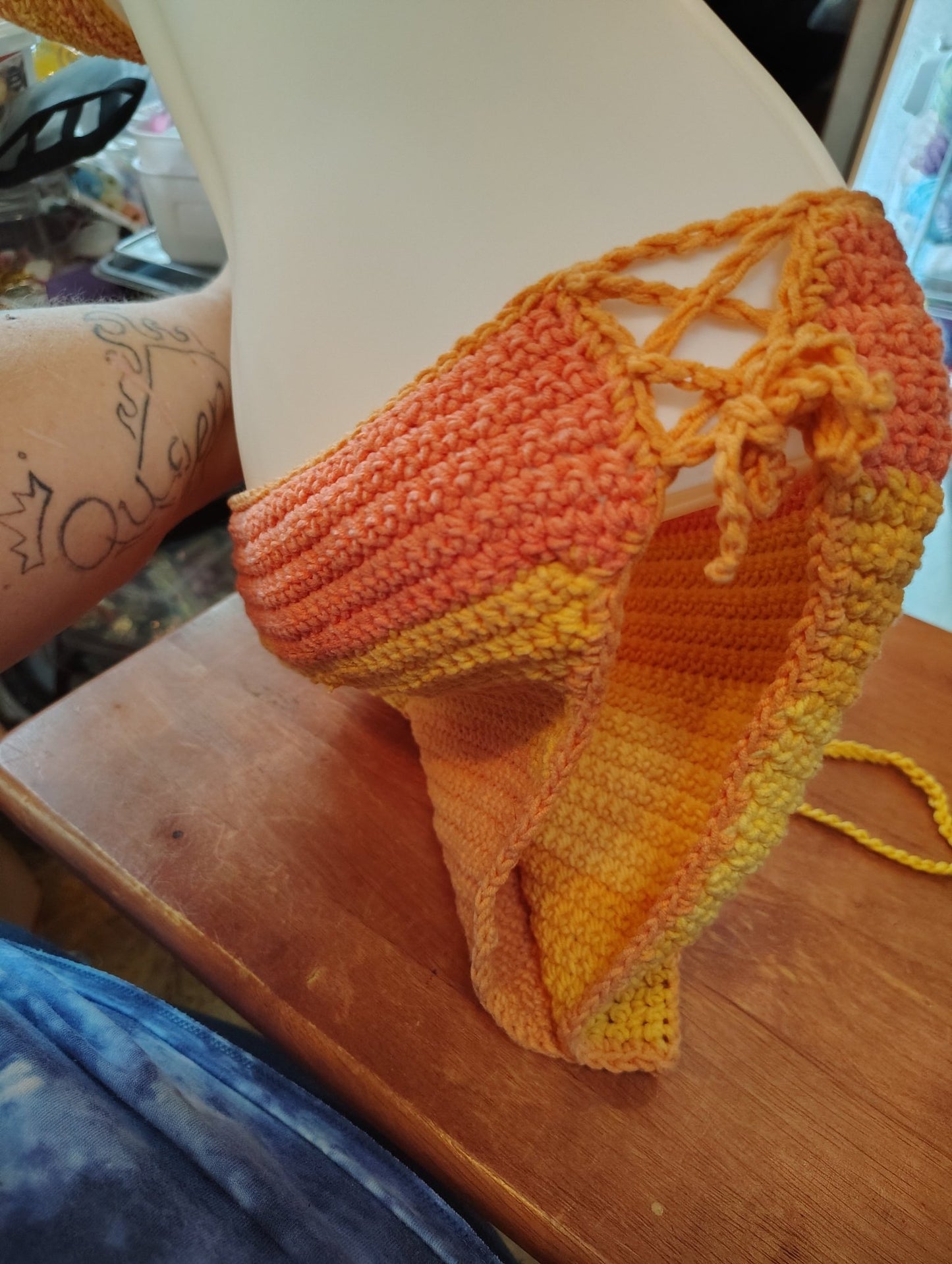 Crocheted 100% cotton swimsuit - VerHagens Craft