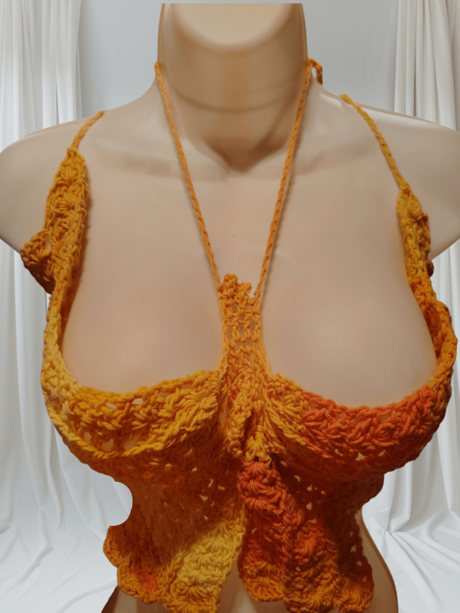 Crocheted 100% cotton shell butterfly top - VerHagens Craft