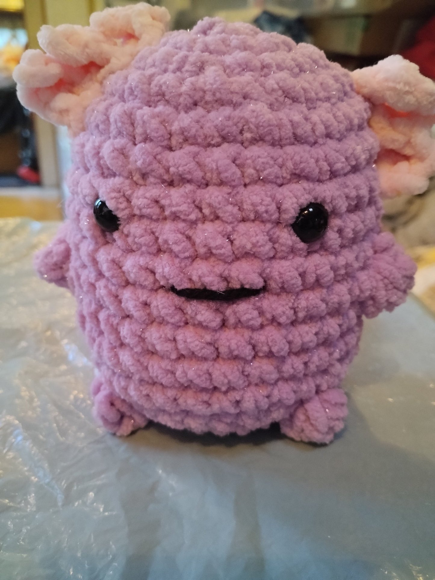 Crocheted chunky mini axolotls - VerHagens Craft