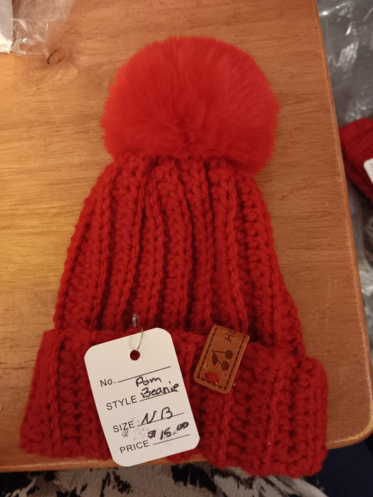 Crocheted baby beanie hats - VerHagens Craft