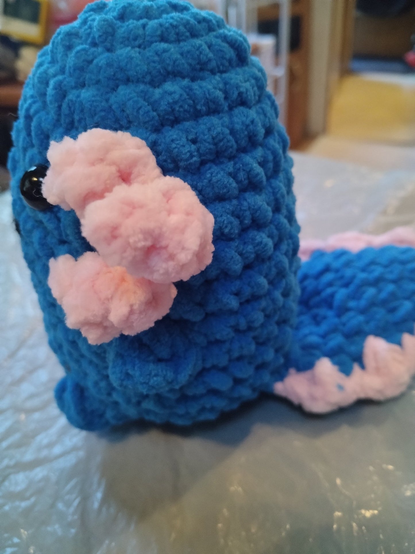 Crocheted chunky mini axolotls - VerHagens Craft