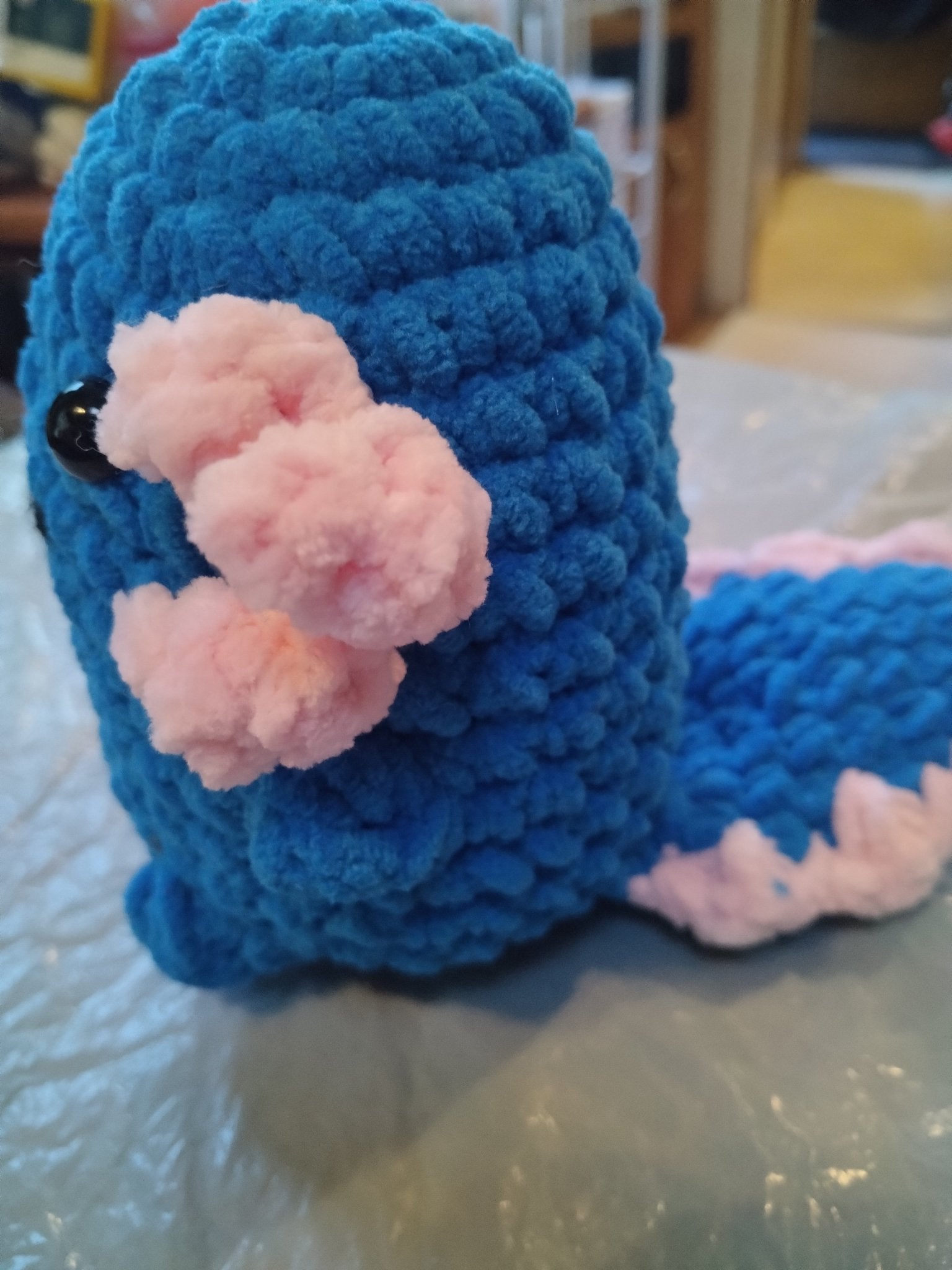 Crocheted chunky mini axolotls - VerHagens Craft