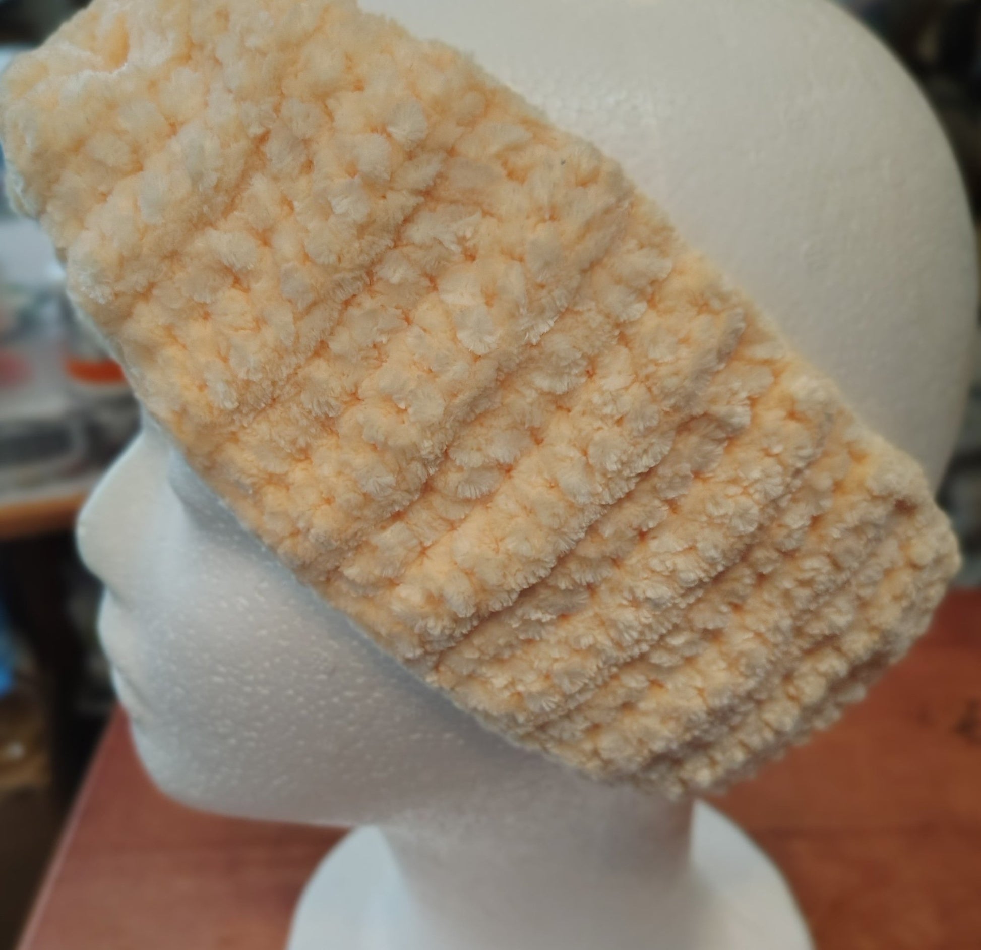 Crochet velvet ear warmers - VerHagens Craft