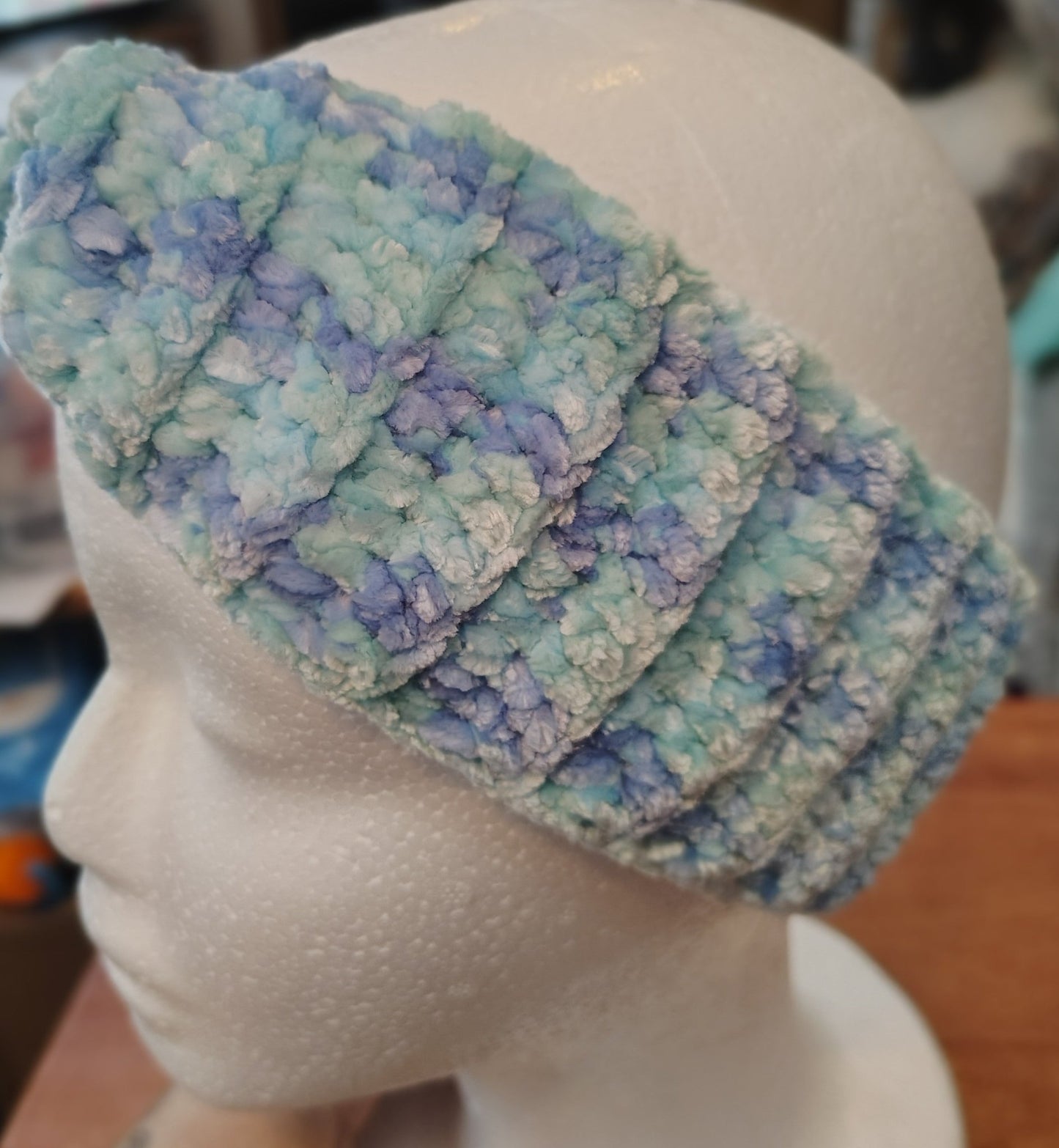 Crochet velvet ear warmers - VerHagens Craft